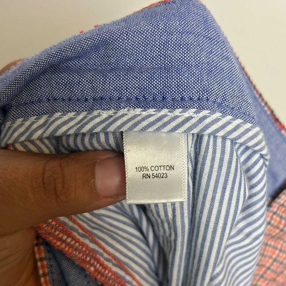 Banana‎ Republic Men's 109% Cotton Red Checkered Shorts Size 32 Old Money Preppy